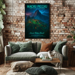 Machu Picchu Lost City of the Incas Poster