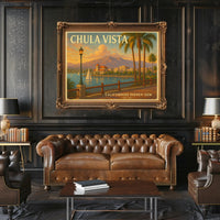 Chula Vista Scenic Travel Poster Art Print