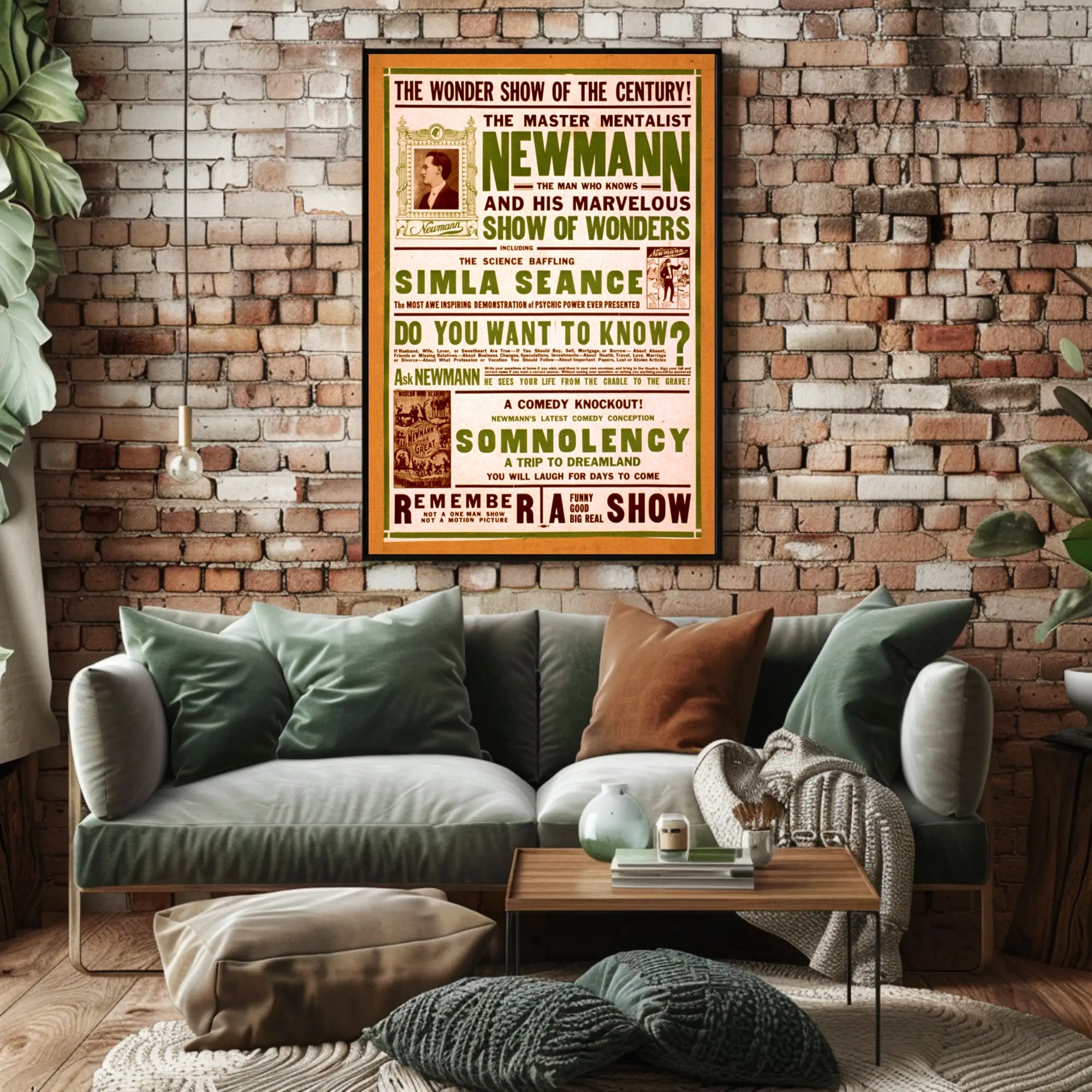 The Master Mentalist Neumann Vintage Entertainment Poster