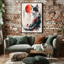 Majestic Feline In Abstract Art Abstract Poster