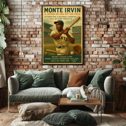 Monte Irvin A Baseball Legend Poster