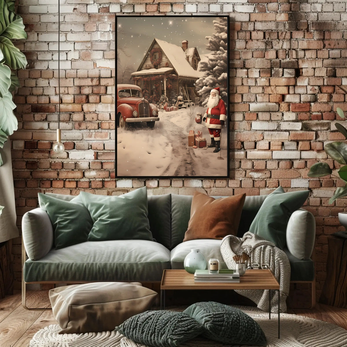 Winter Wonderland With Santa Poster