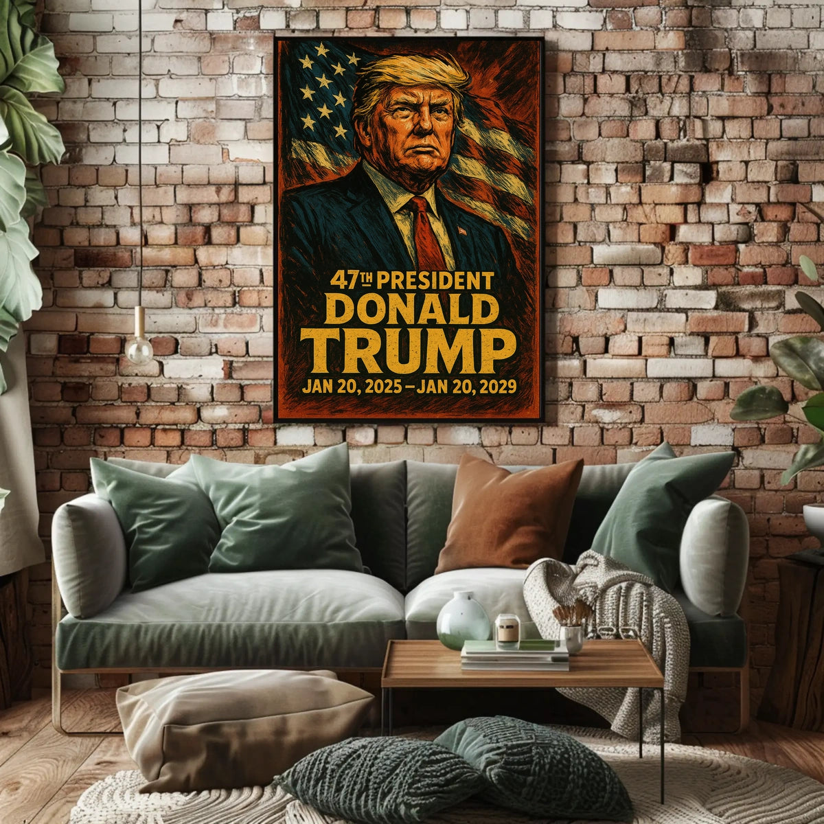 Trump Resolute Dawn Cinematic Patriot Poster