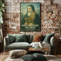 Saint Gertrude The Great Poster
