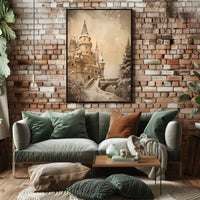 Enchanted Winter Castle Poster