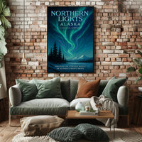 Northern Lights Alaska Poster PosterGoat