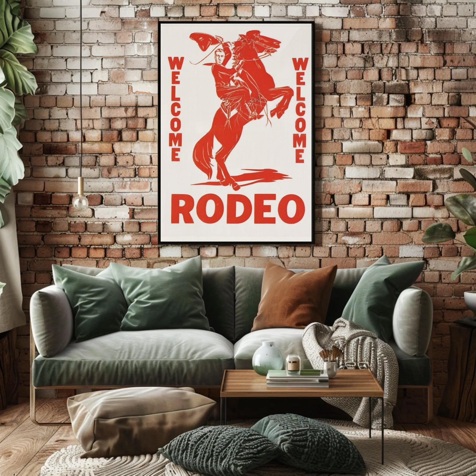 Welcome Rodeo Poster PosterGoat