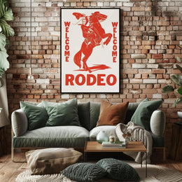 Welcome Rodeo Poster PosterGoat