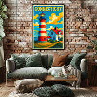 Connecticut Lighthouse Poster