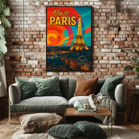Fly To Paris Poster