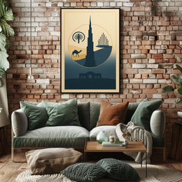 Iconic Dubai Landmarks Poster