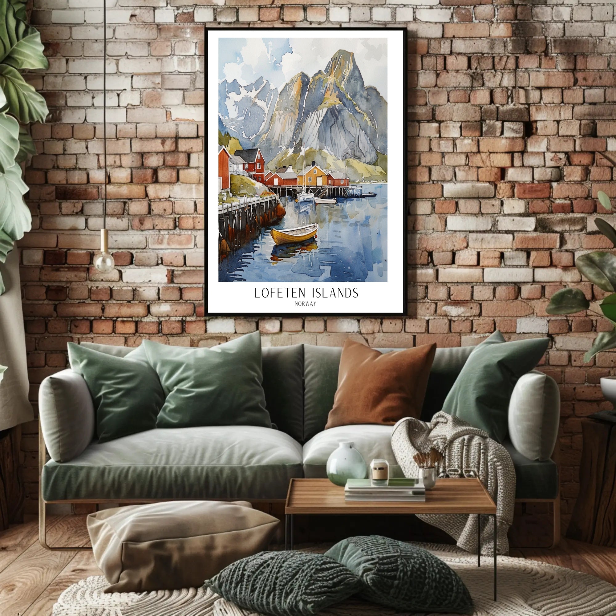 Lofoten Islands Artwork Poster PosterGoat