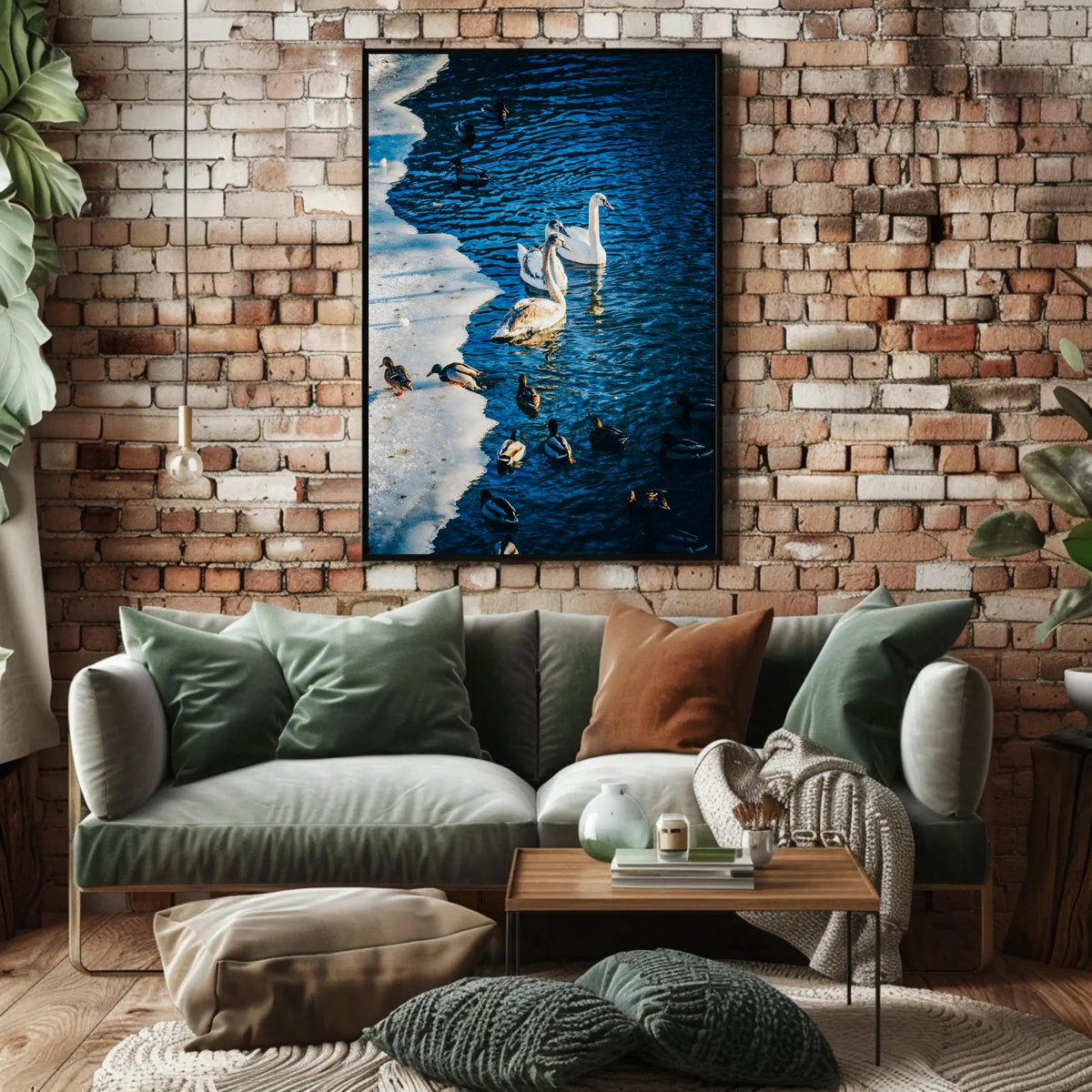 Winter Serenity On The Lake Poster