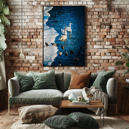 Winter Serenity On The Lake Poster