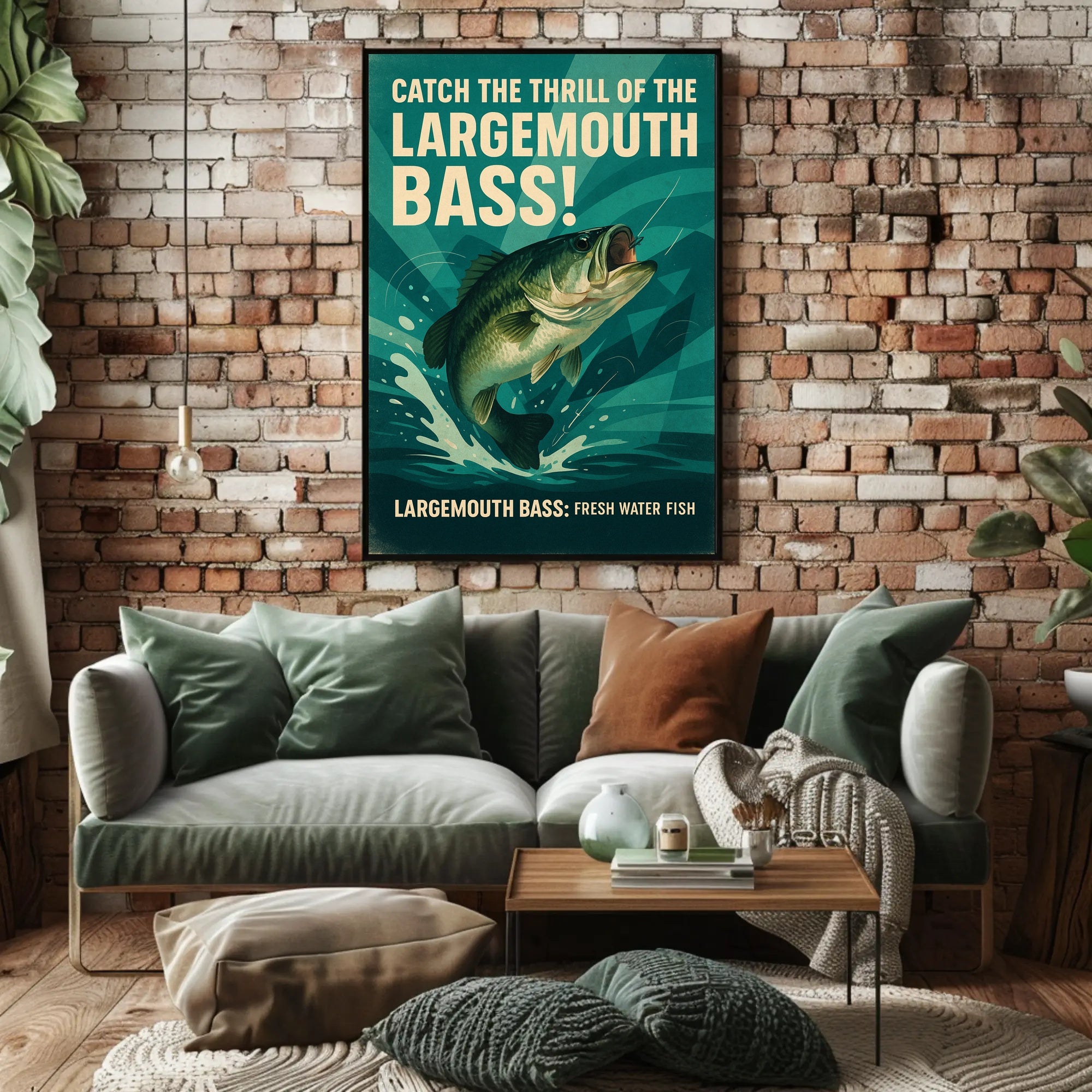 Catch the Thrill of the Largemouth Bass Poster PosterGoat