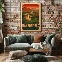 Bakersfield Landscape Poster