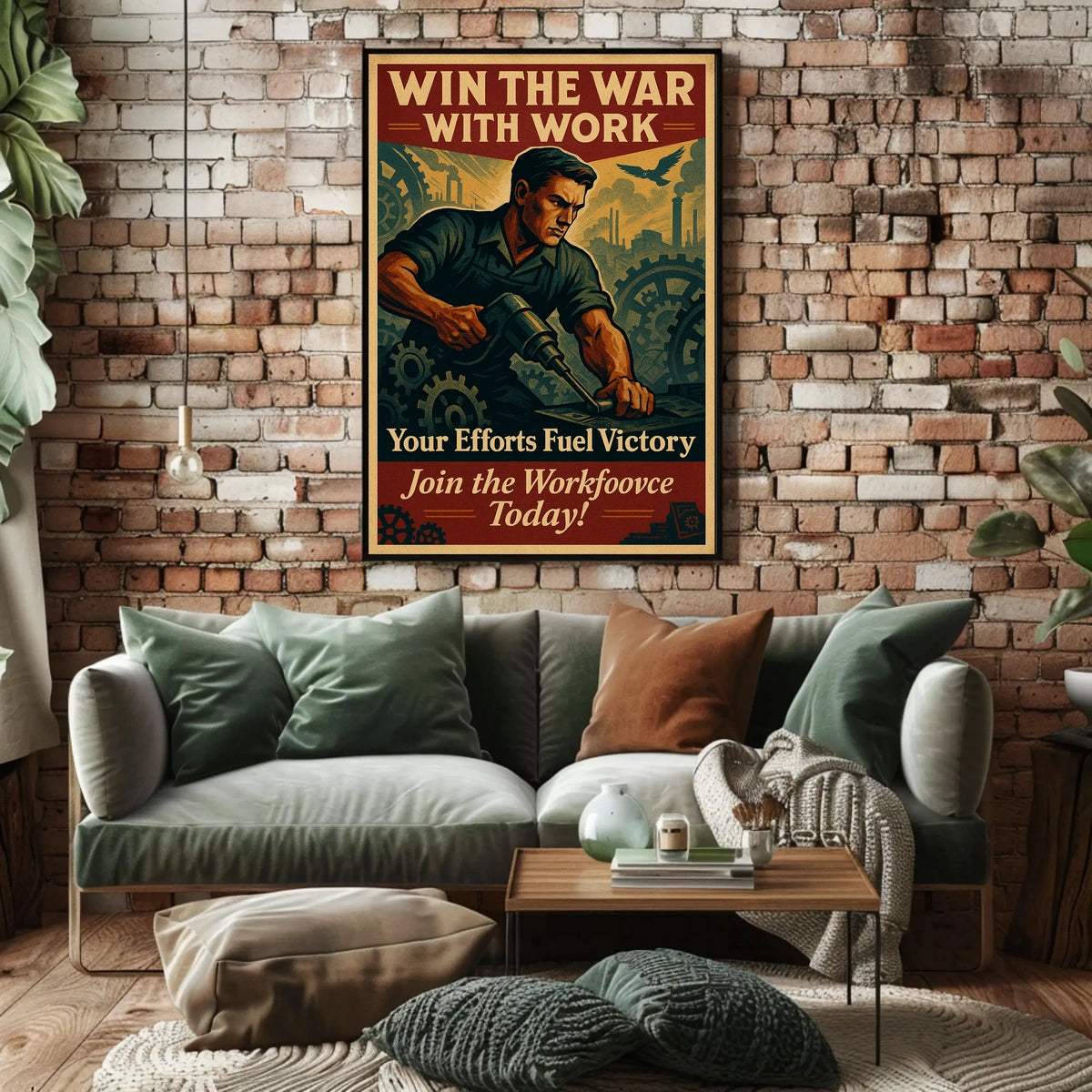 Win the War with Work Poster
