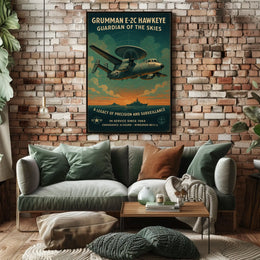 Grumman E-2C Hawkeye Guardian Of The Poster