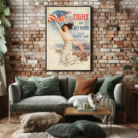Patriotic Liberty WWI America Propaganda Poster