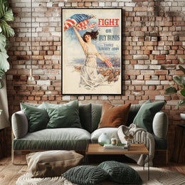 Patriotic Liberty WWI America Propaganda Poster