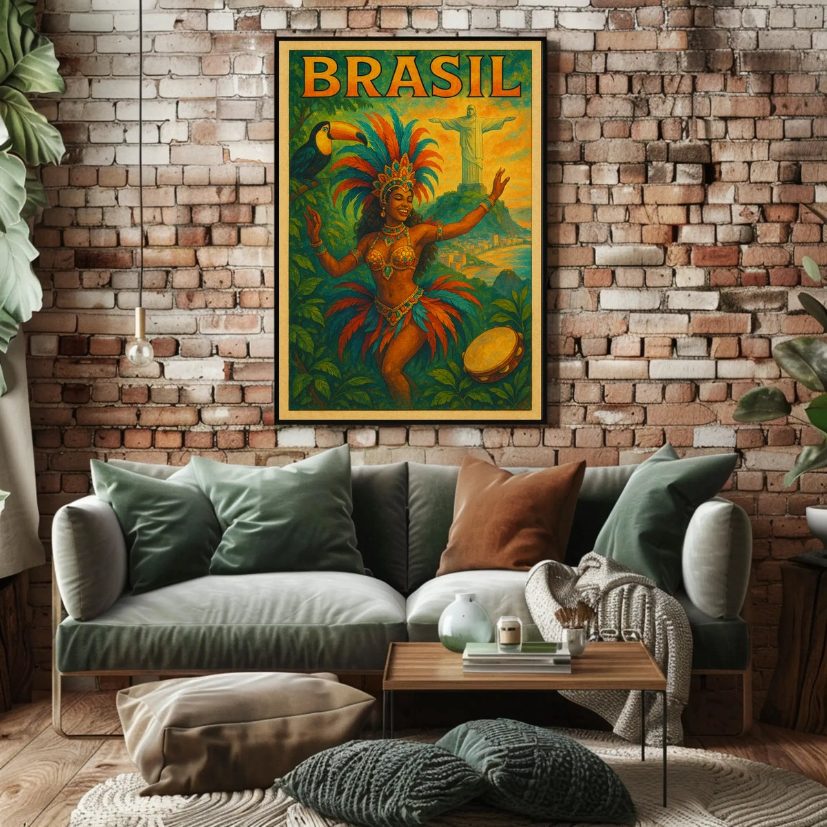 Vibrant Brazil Poster
