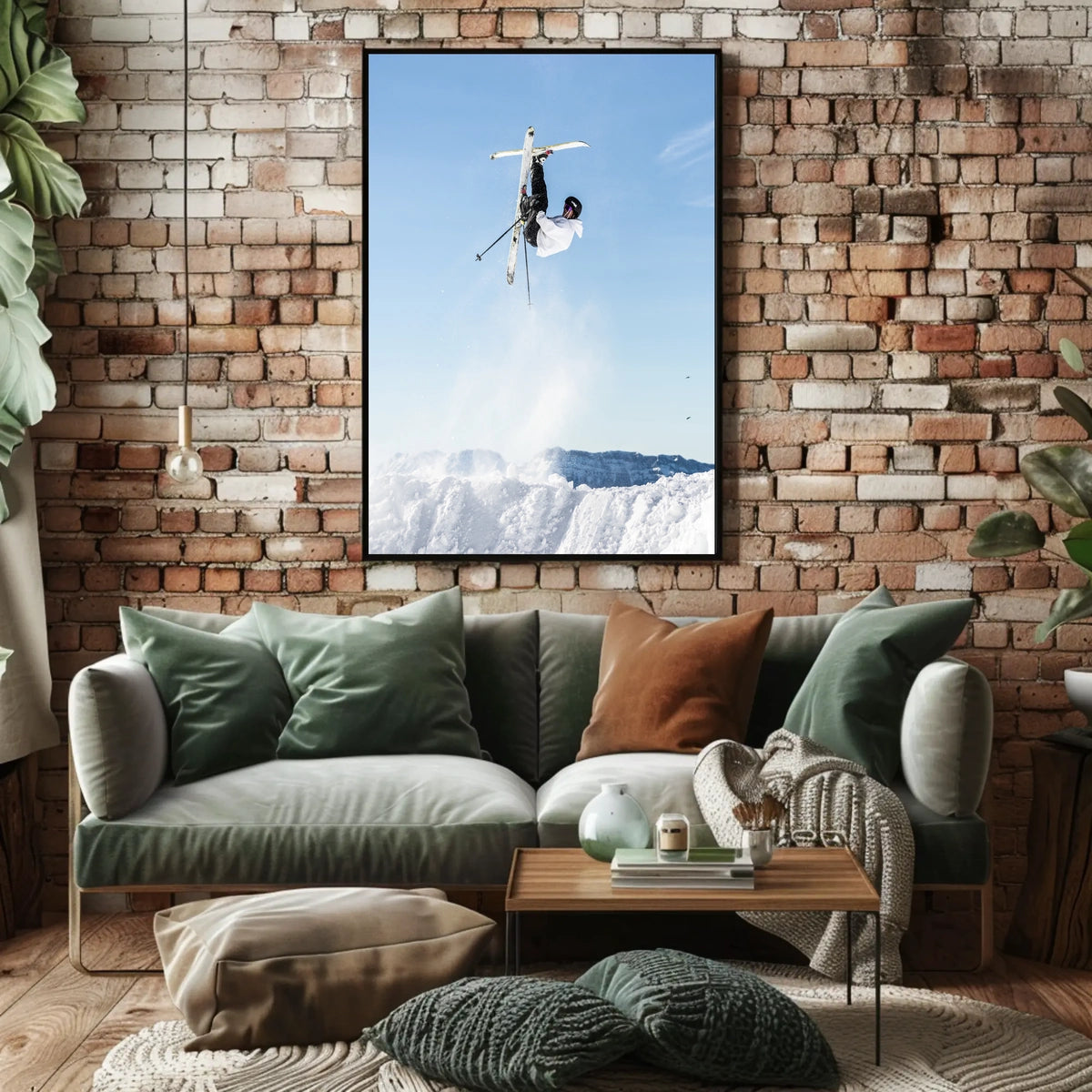 High-Flying Ski Adventure Poster