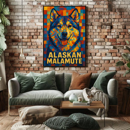 Alaskan Malamute Art Poster
