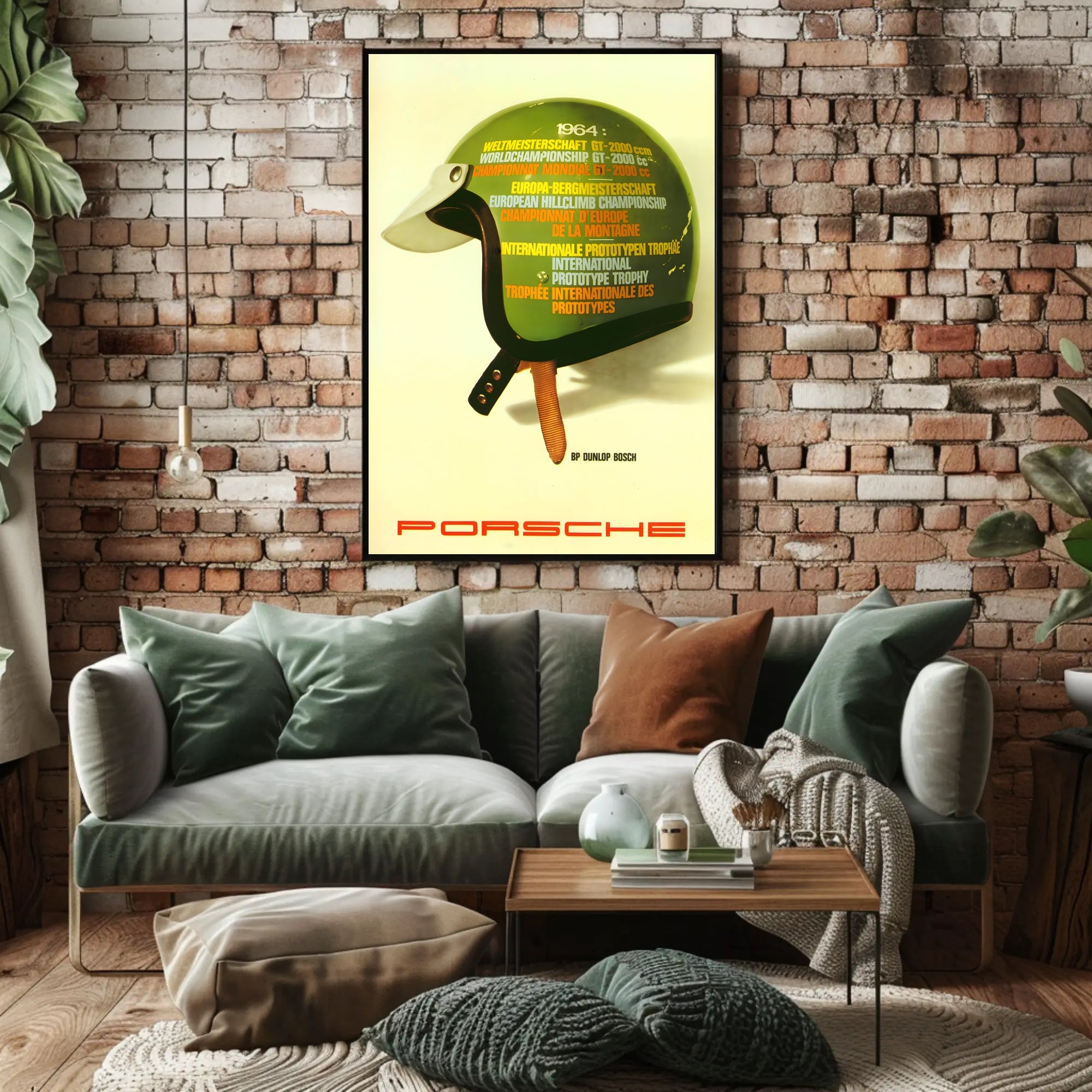 1964 Motorsport Championships Vintage Travel Art Print