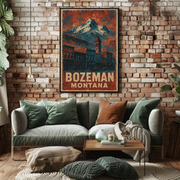 Bozeman, Montana Scenic Poster