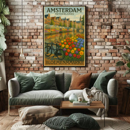 Amsterdam Bloemenmarkt Poster