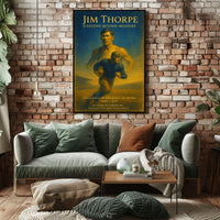 Jim Thorpe Iconic Sports Legend Poster