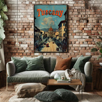 Vintage Florence Cityscape with Dome Travel Poster