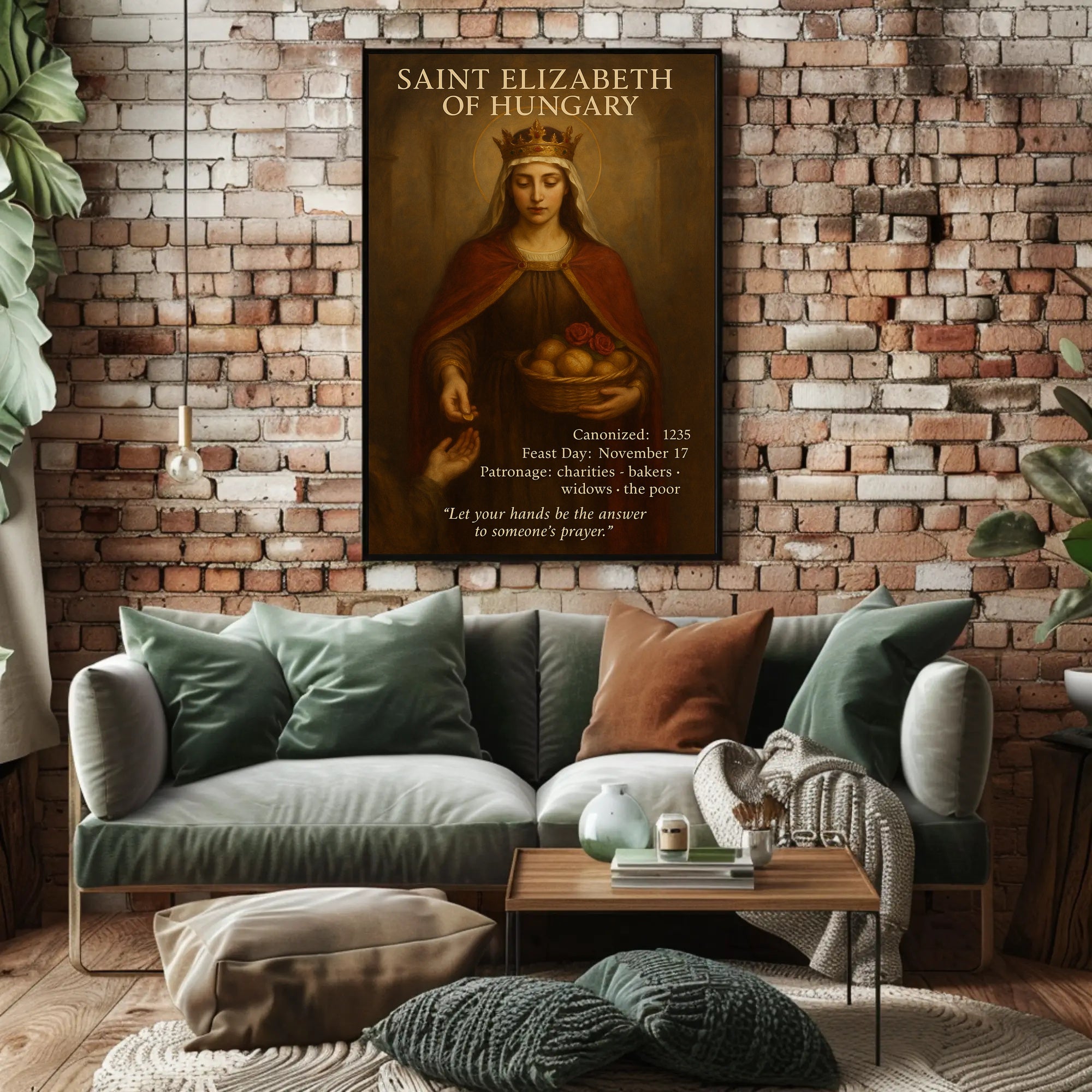 Saint Elizabeth of Hungary Religious Heritage Cultural Poster
