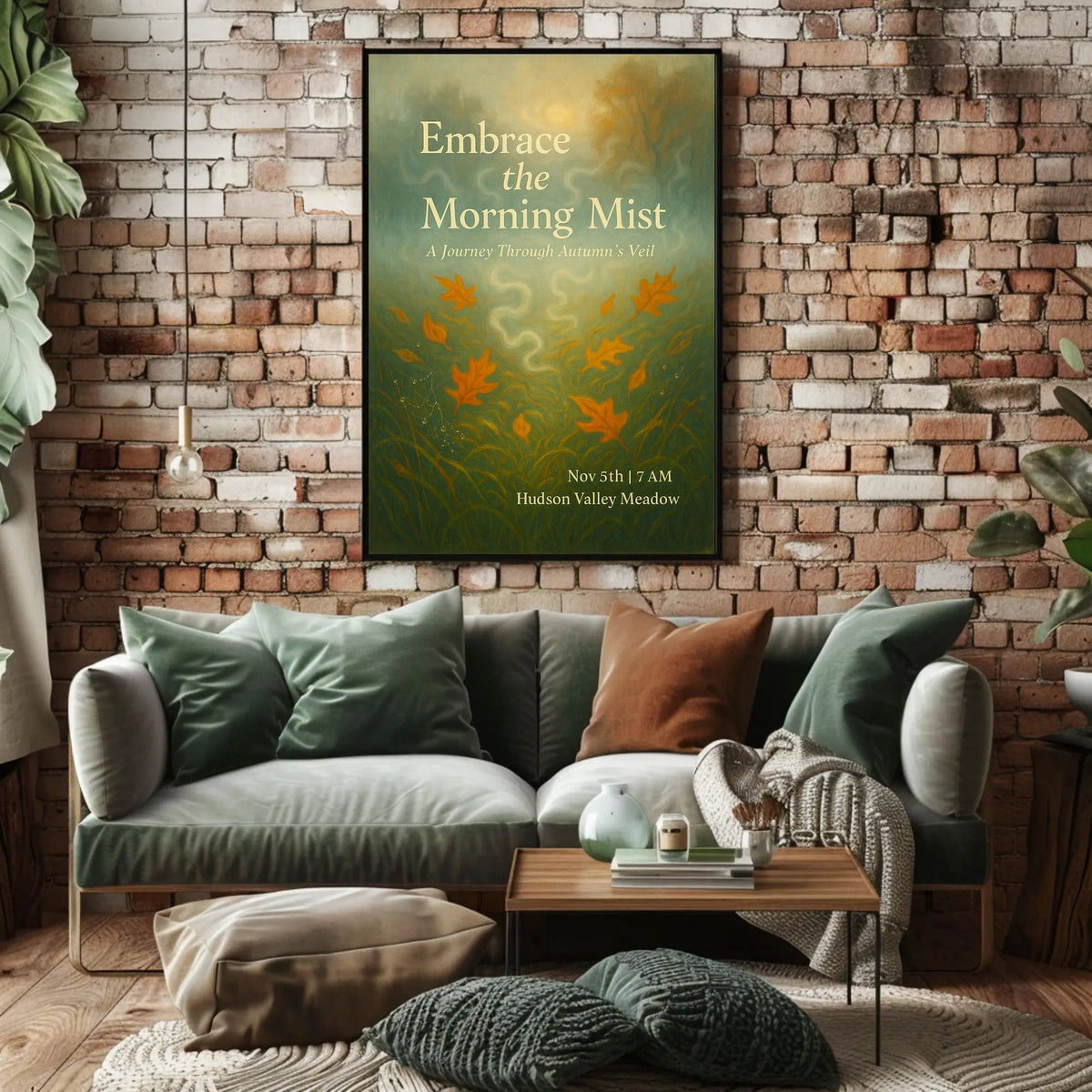 Embrace the Morning Mist Poster