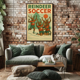 Reindeer Soccer Extravaganza Poster
