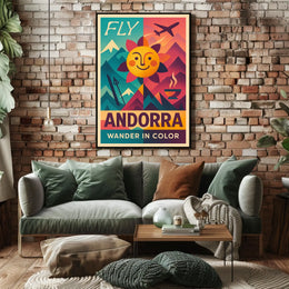 Fly Andorra Wander in Color Poster