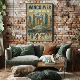 Vancouver Winter By The Bay Poster