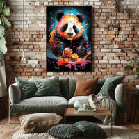 Colorful Panda Delight Poster