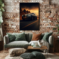 Luxurious Ride at Sunset Poster PosterGoat