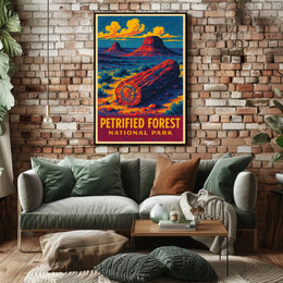 Petrified Forest Vintage Adventure Poster