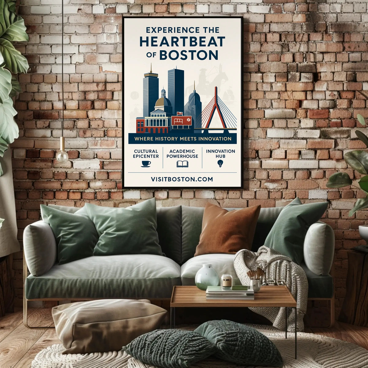 Experience The Heartbeat Of Boston Poster