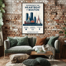 Experience The Heartbeat Of Boston Poster