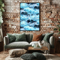 Majestic Mountain Clouds Wall Art Print