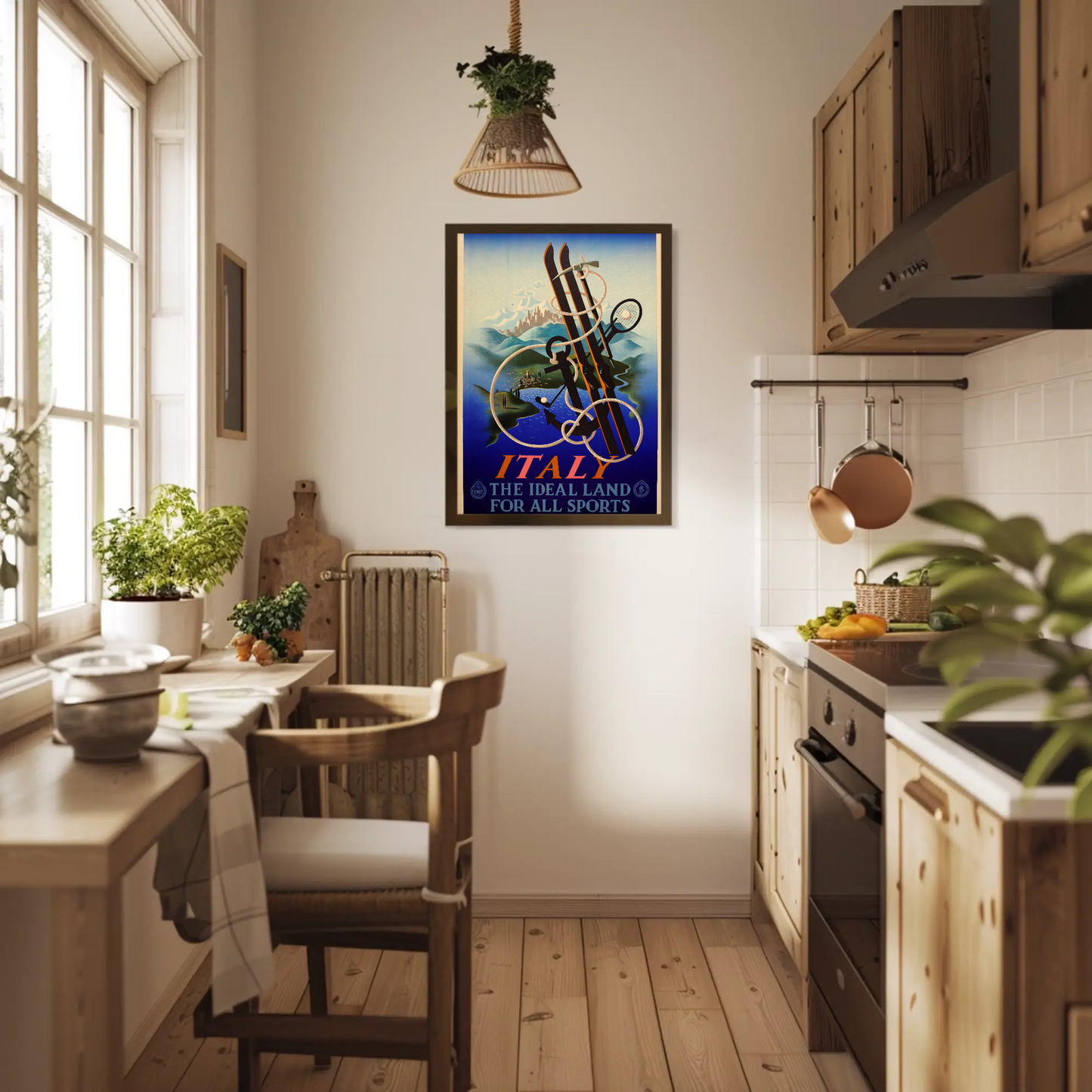 Italy The Ideal Land for All Sports Poster