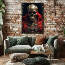 Regal Skull Artistry Poster PosterGoat