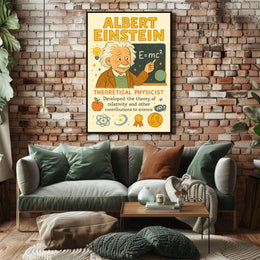 Albert Einstein Theoretical Physicist Poster