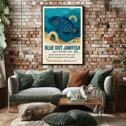 Blue Dot Jawfish Poster