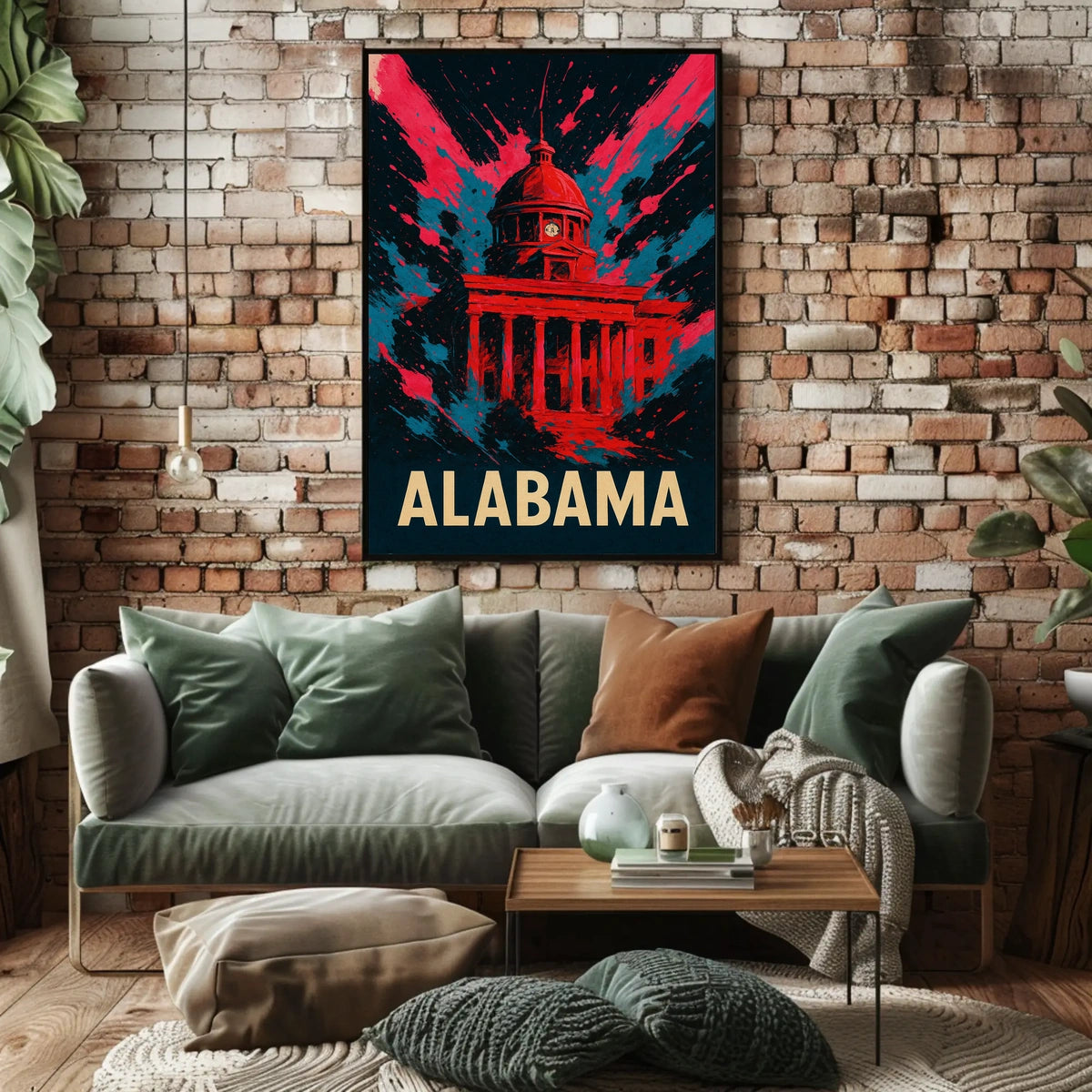 Alabama Capitol Art Poster