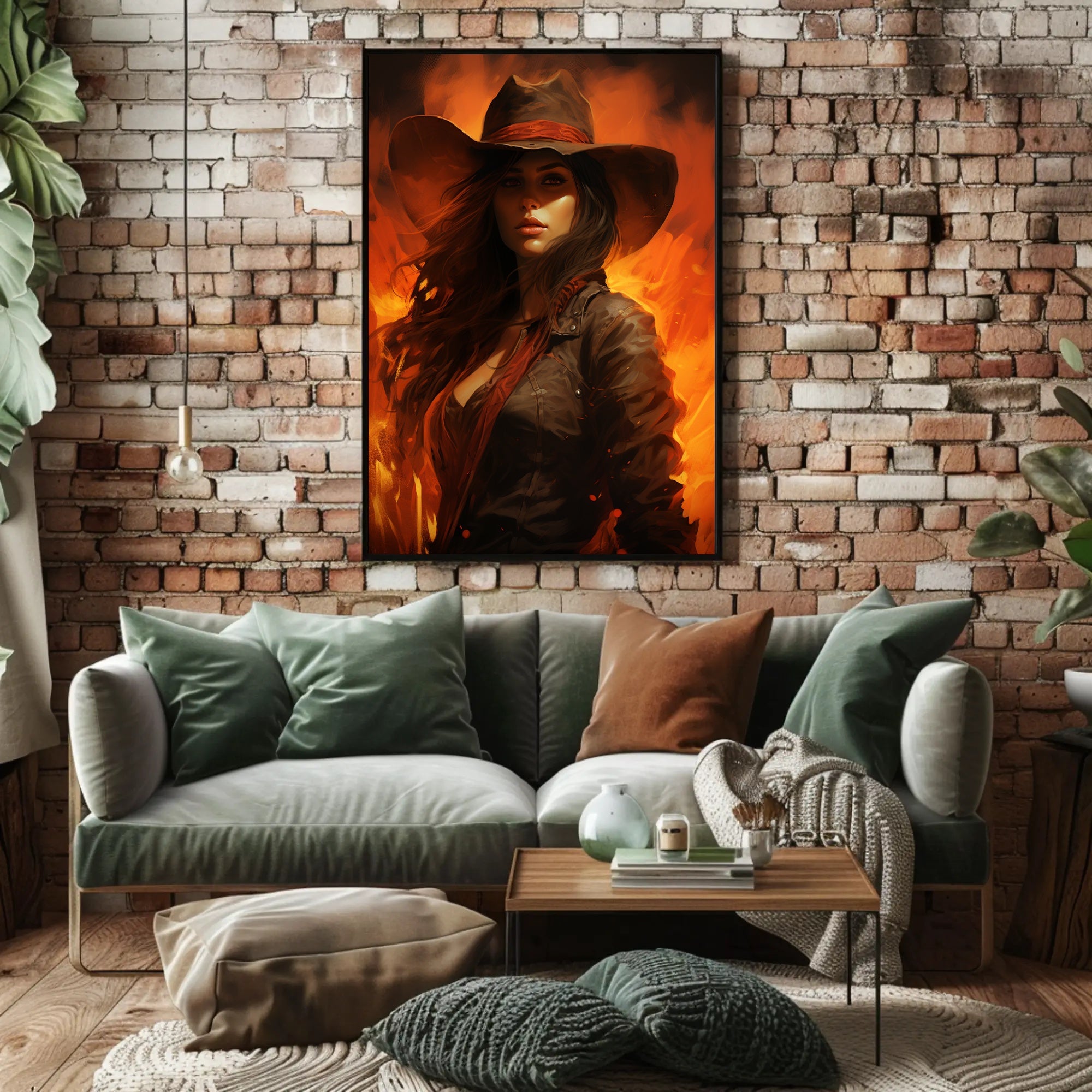 The Fiery Cowgirl Poster
