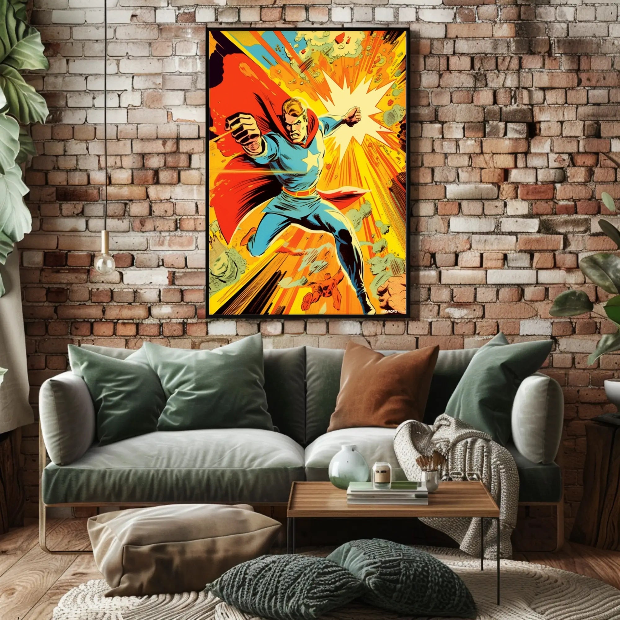 Dynamic Heroic Charge Poster